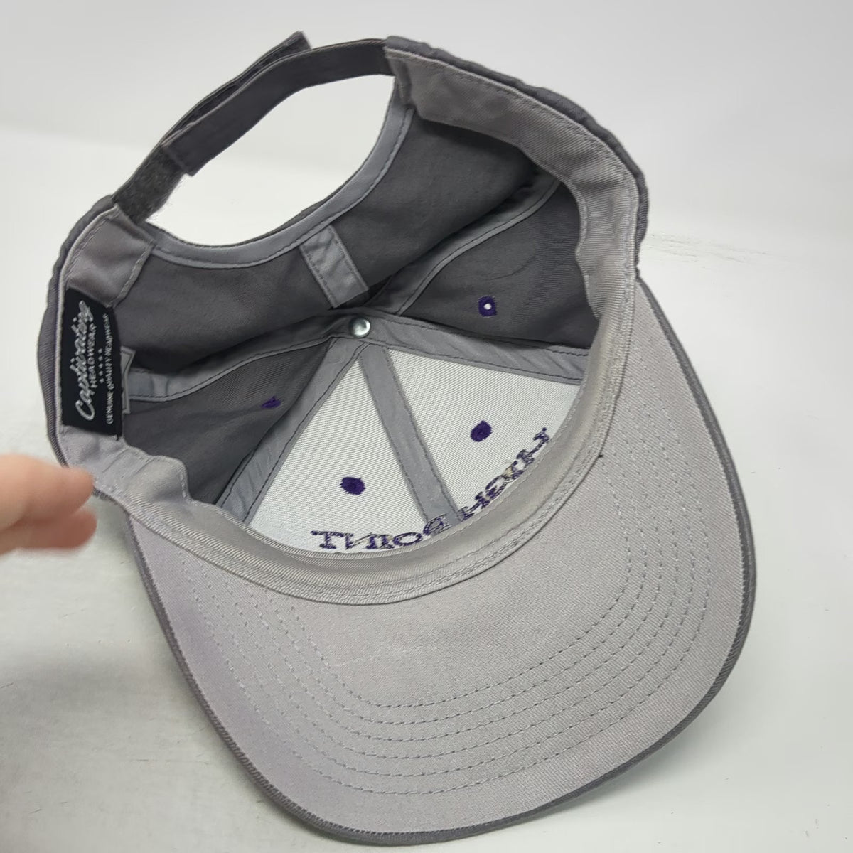 Captivating High Point University NCAA Gray One Size Baseball Cap Strapback Hat