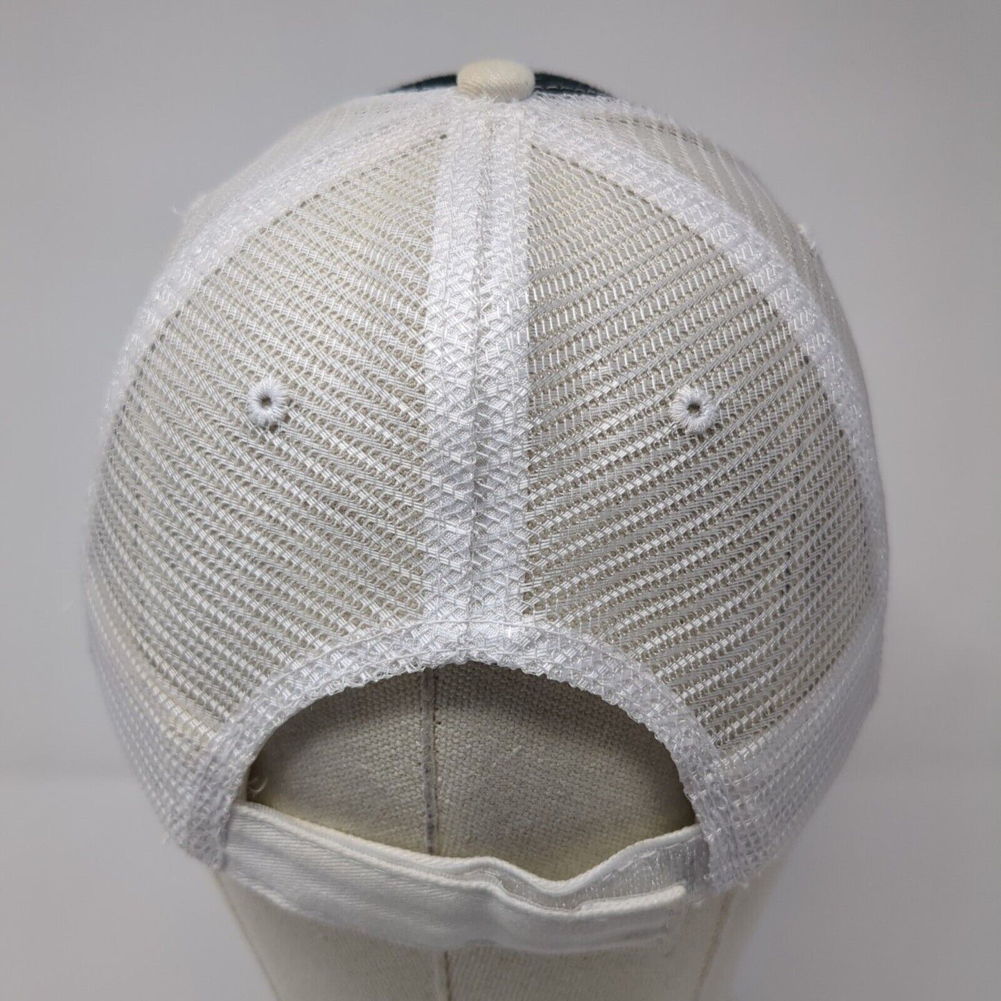 Emesto Silver Strapback Mesh Back Trucker Hat Black One Size Colorblock