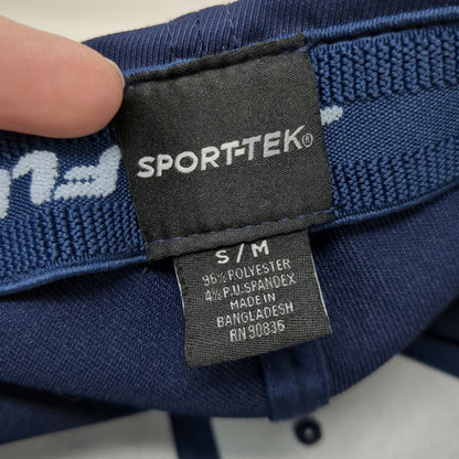 Sport-Tek Baseball Cap Blue M Flexfit Emerald Landscape Logo Embroidered Hat