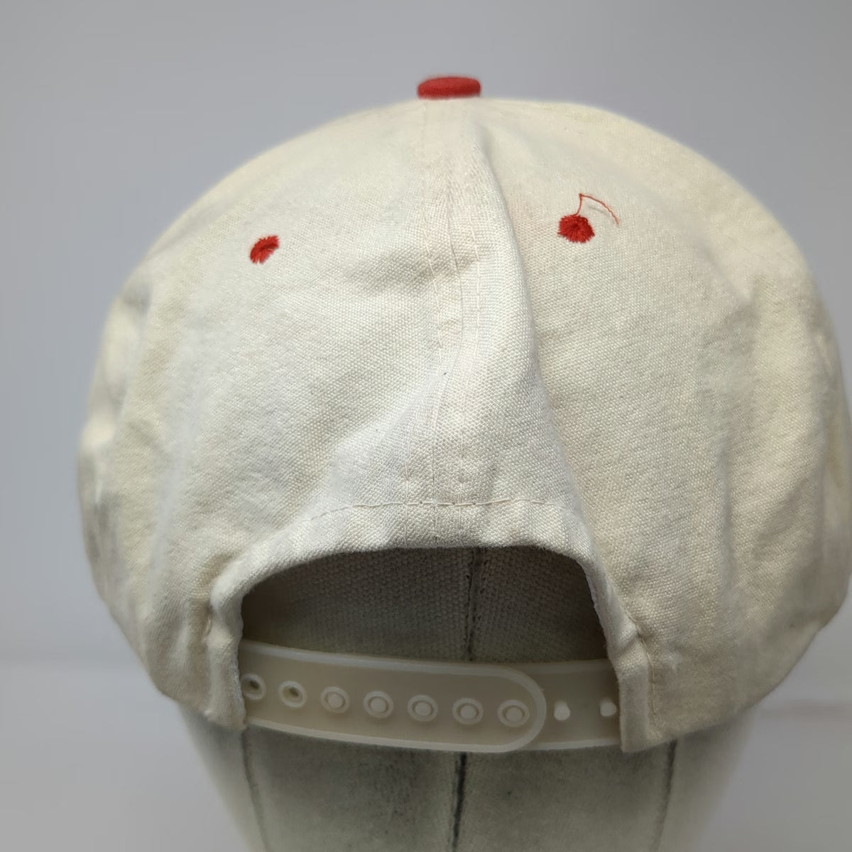 Cameo 5 Panel Beige Red Hat One Size Williamsen Manufacturing Snapback Workwear