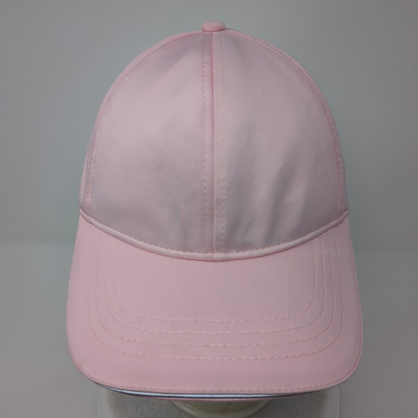 Unbranded Strapback Hat Pink One Size Adjustable Ponytail Solid Blank