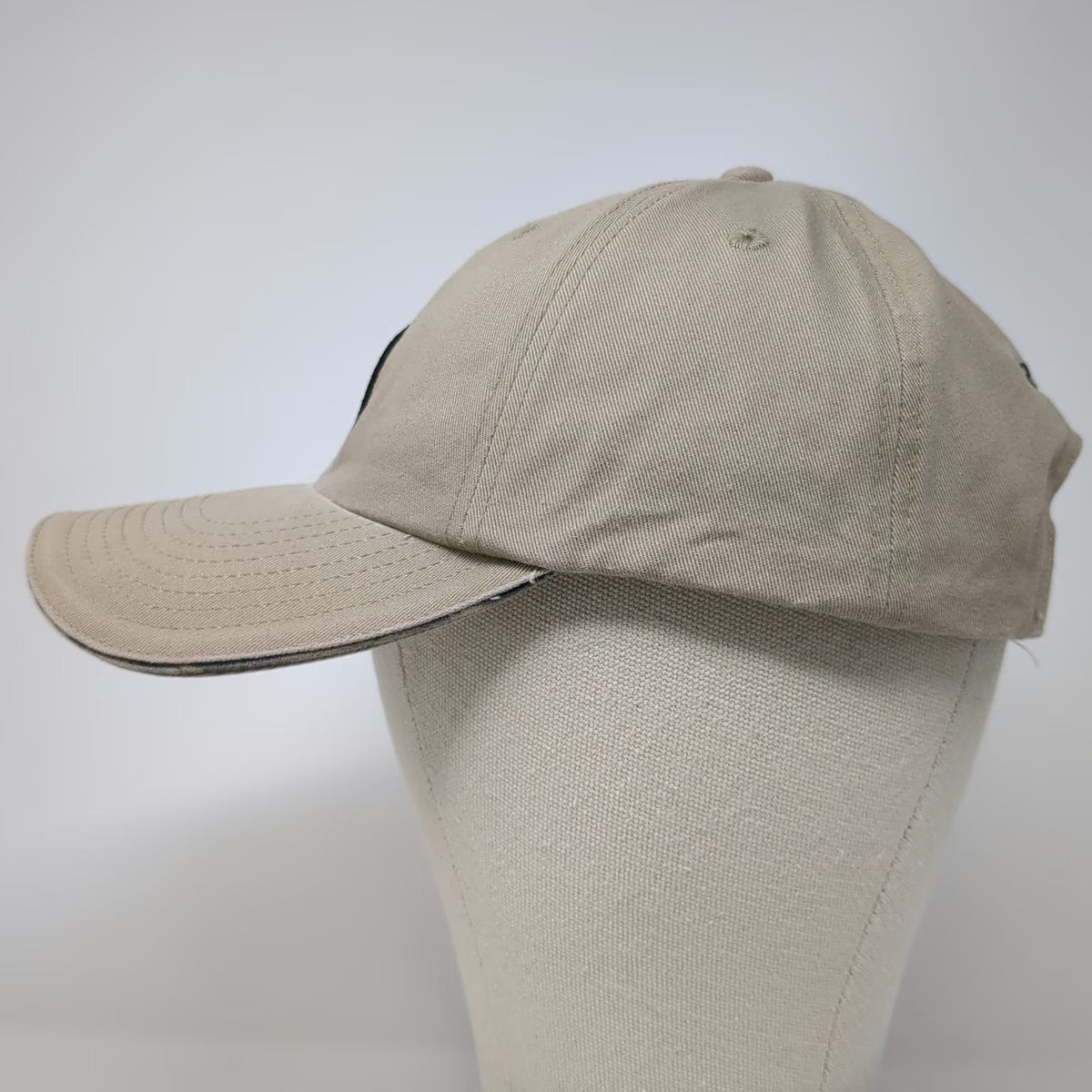 Browning Baseball Cap Beige One Size Buckmark Camo Patch Logo Strapback Hat
