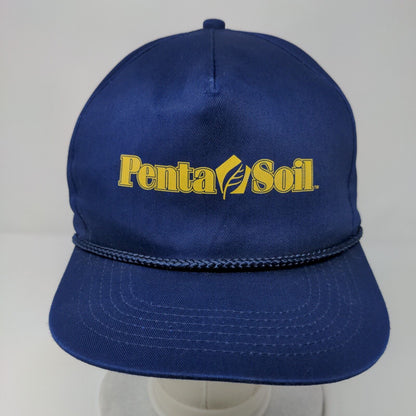 Penta Soil Snapback Rope Hat Blue OSFA Adjustable Solid Vent Holes
