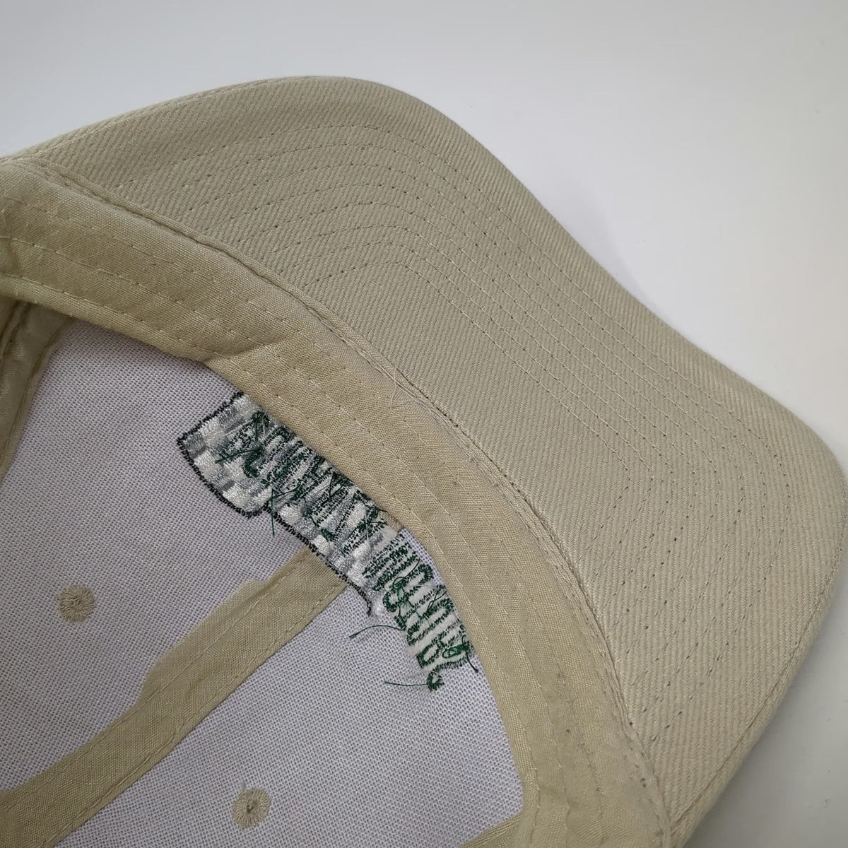 Outdoor Cap Baseball Cap Beige Green One Size Bonanza Motors Checkered Flag hat