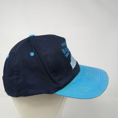 Pocatello Railroad Federal Credit Union Snapback Hat Blue OS Adjustable Poppers