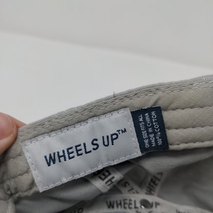 Wheels Up 8760 Slideback Hat Gray OSFA Adjustable Patriotic 6 Panel Cotton