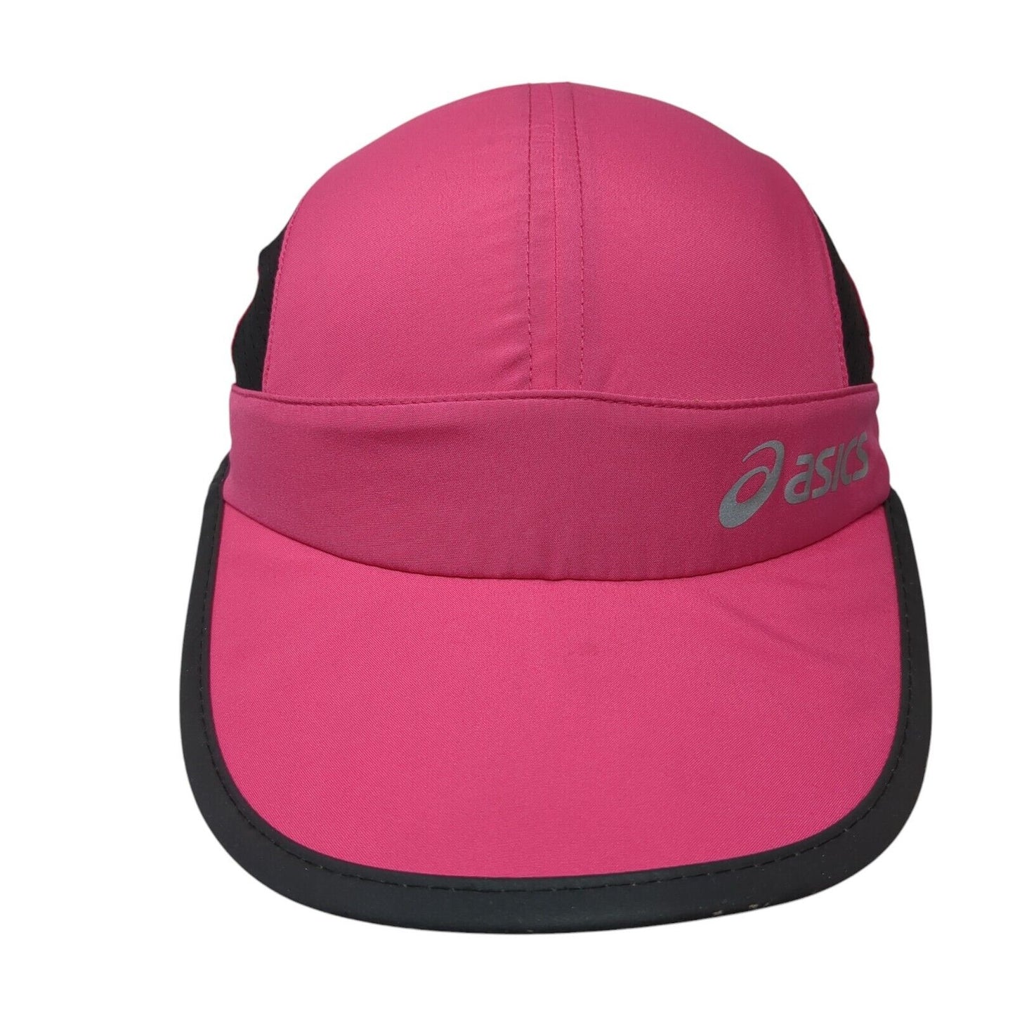 Asics Strapback Hat Pink One Size Adjustable Black Trim Running Outdoor