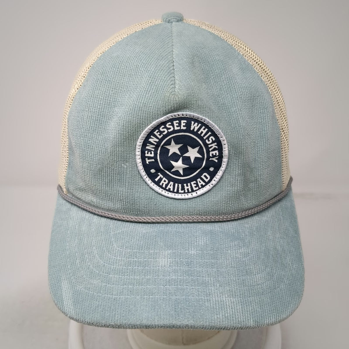 Richardson Trucker Hat Blue One Size Corduroy Mesh Back Rope Tennessee Whiskey
