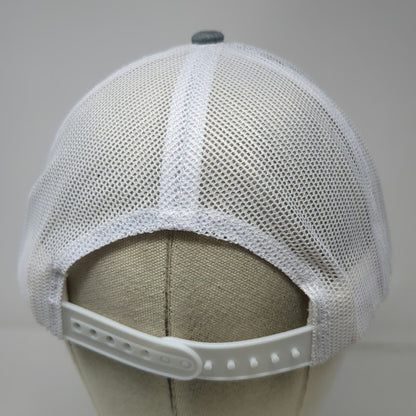 Scheels Meridian Mountain Gray Trucker Hat One Size Snapback Mesh Cap