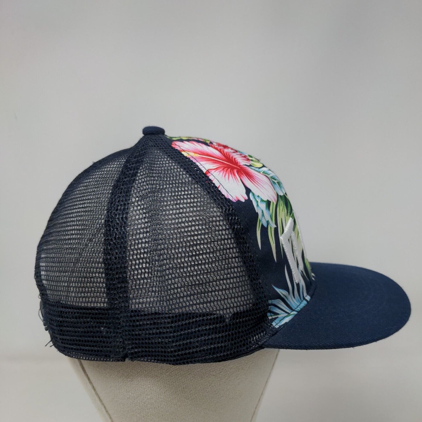 Italia Snapback Mesh Back Trucker Hat Multicolor One Size Floral