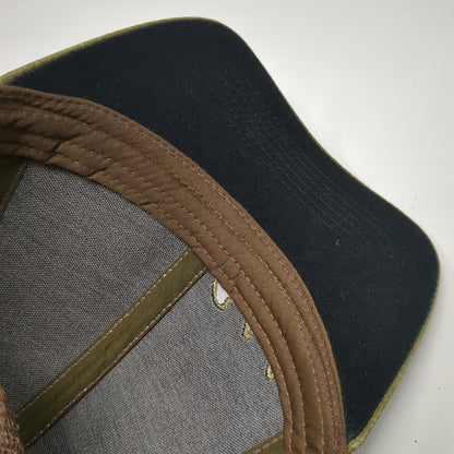 Cabela's Trucker Hat Beige Green Brown One Size Mesh Back Snapback Hunting