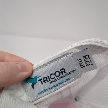 Ness Campbell Snapback 2239 Trucker Hat Pink OS Adjustable Mesh Back Tricor