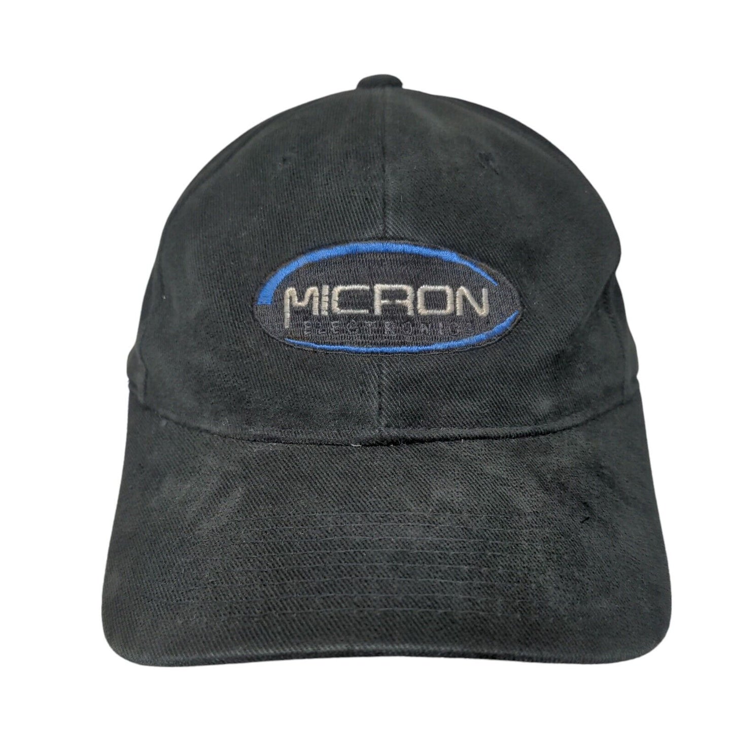 Micron Electronics Slideback Hat Black OSFA Embroidered Just Ship It!
