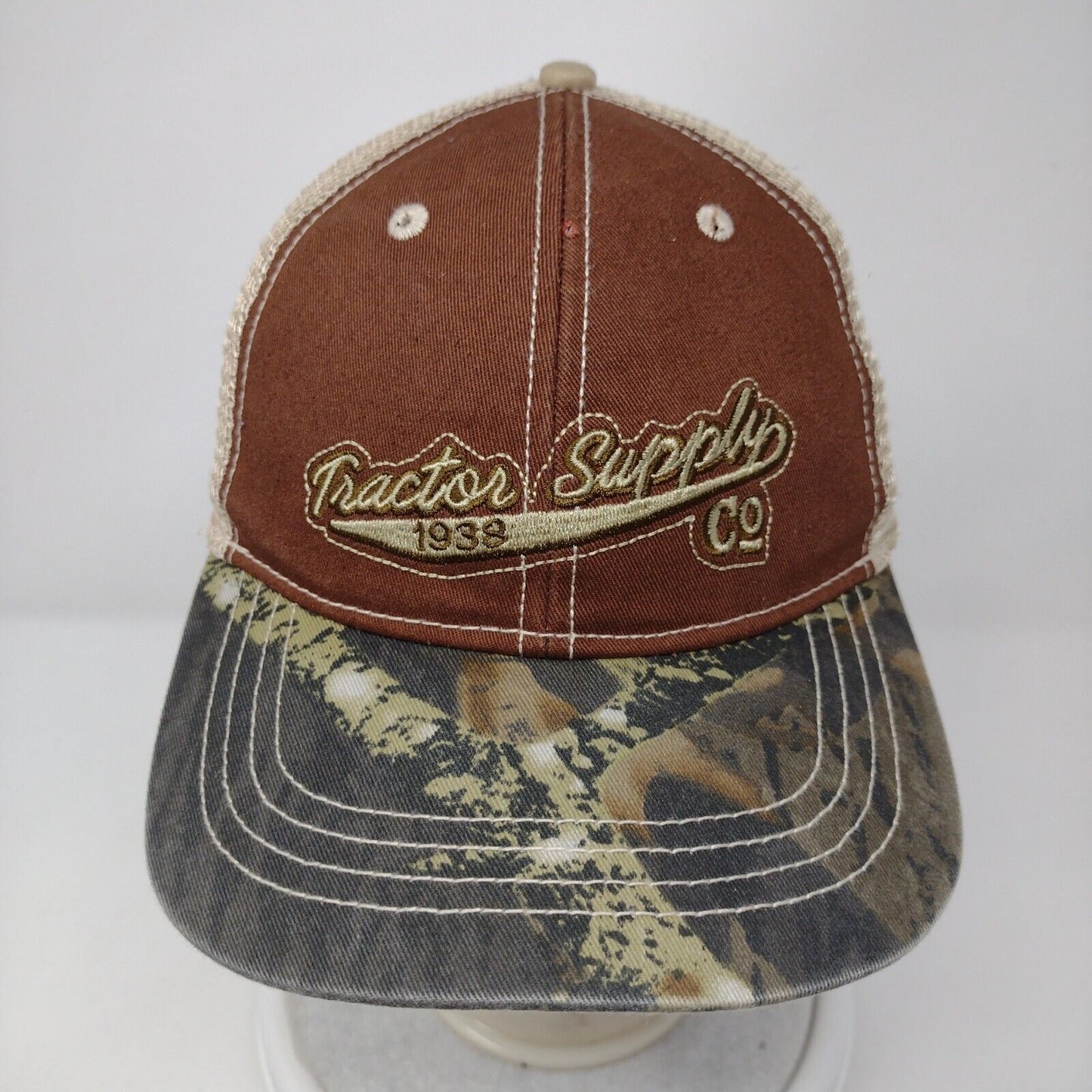 Tractor Supply Co. 1938 Strapback Trucker Hat Multi OSFM Embroidered