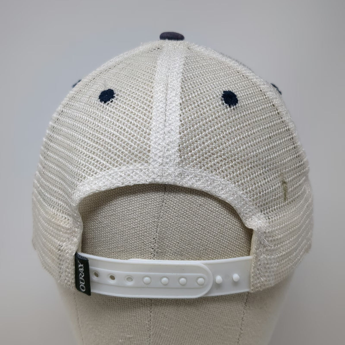 Ouray Sportswear Trucker Hat Blue One Size Snapback Mazama Mountain Goat Mesh