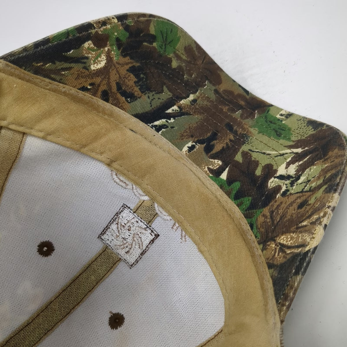 Cook Gear Baseball Cap Green Camo OS Slideback Leaf Pattern Embroidered Hat