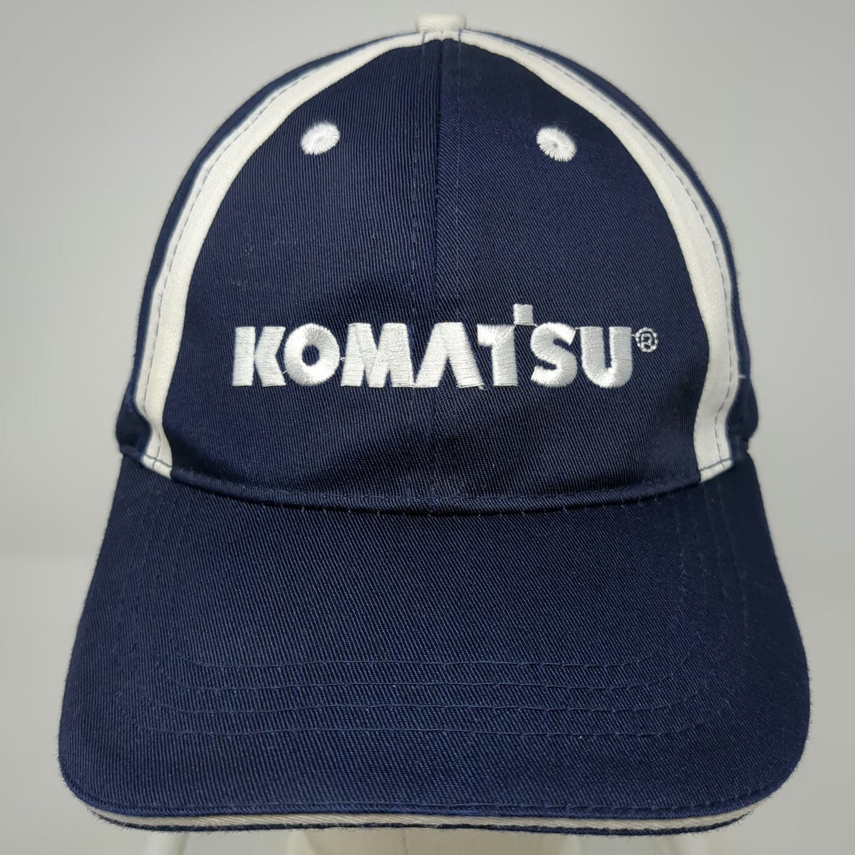 Komatsu Logo Baseball Cap Blue One Size Strapback Construction Machinery Hat