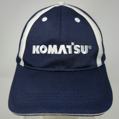 Komatsu Logo Baseball Cap Blue One Size Strapback Construction Machinery Hat