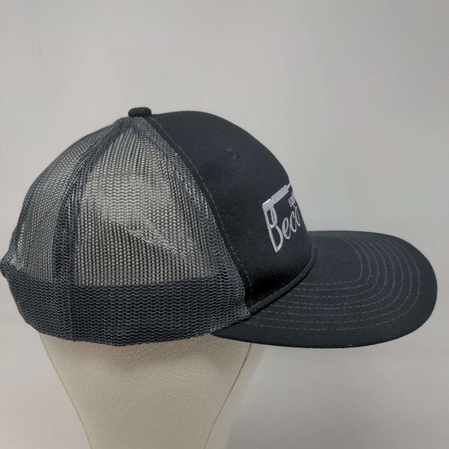 Port Authority Men's Snapback Mesh Back Hat Black Beco Equipment Recycling Logo