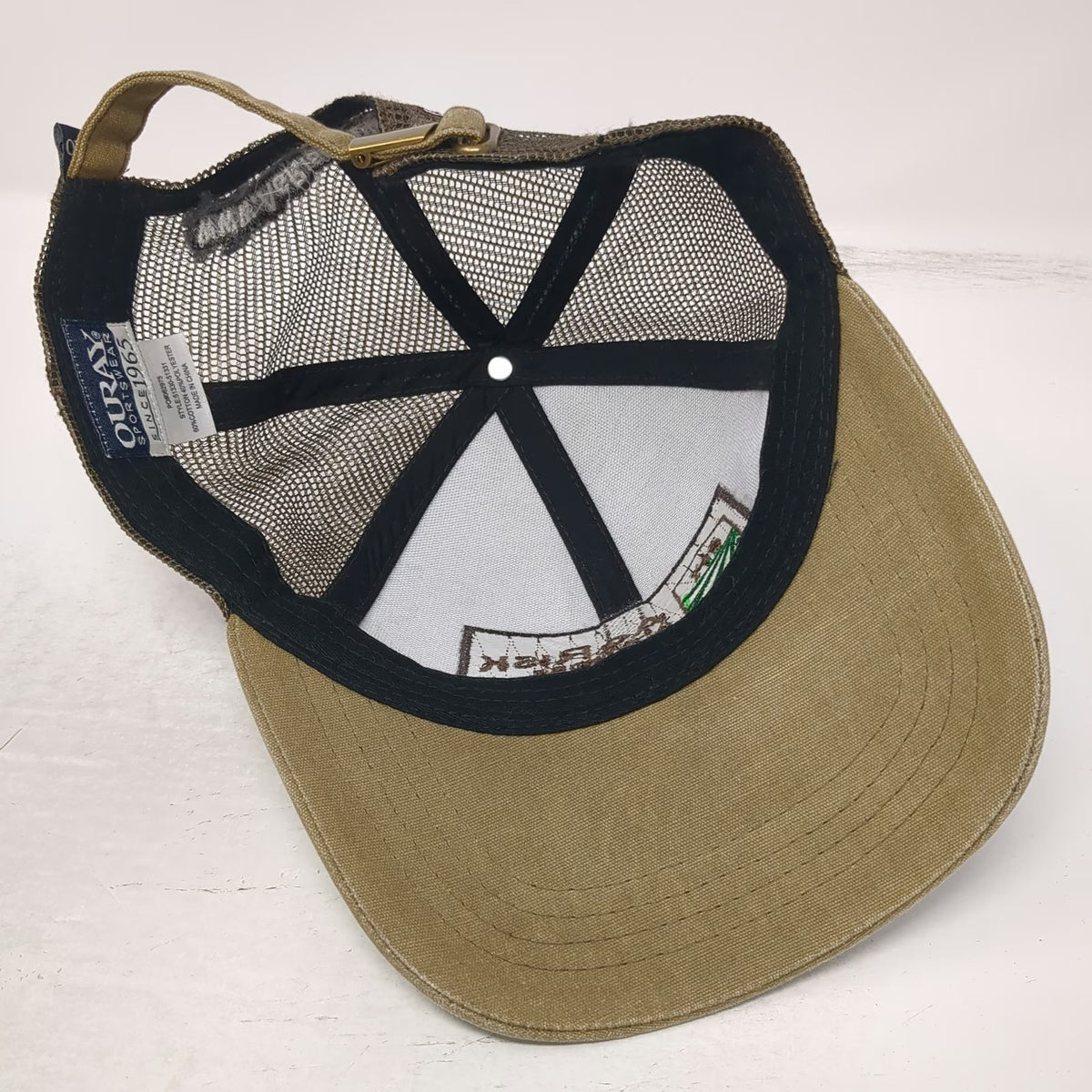 Ouray Baseball Cap Brown One Size Mesh Back Strapback AgRisk Advisors Patch Hat
