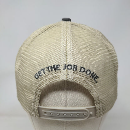 Wright Get The Job Done Snapback Trucker Hat Gray One Size Mesh Back 6 Panel