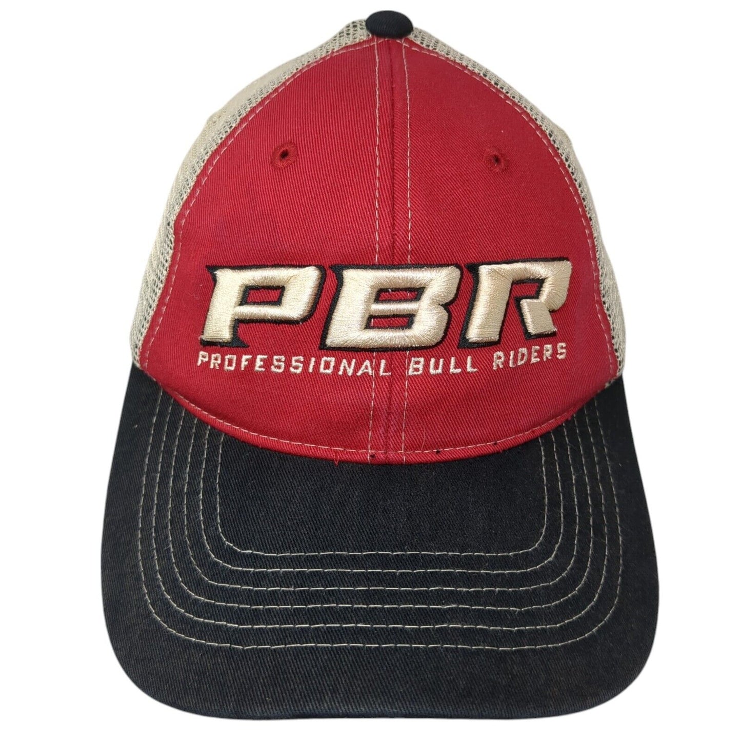 PBR Professional Bull Riders Strapback Trucker Hat Multicolor OS Adjustable Mesh
