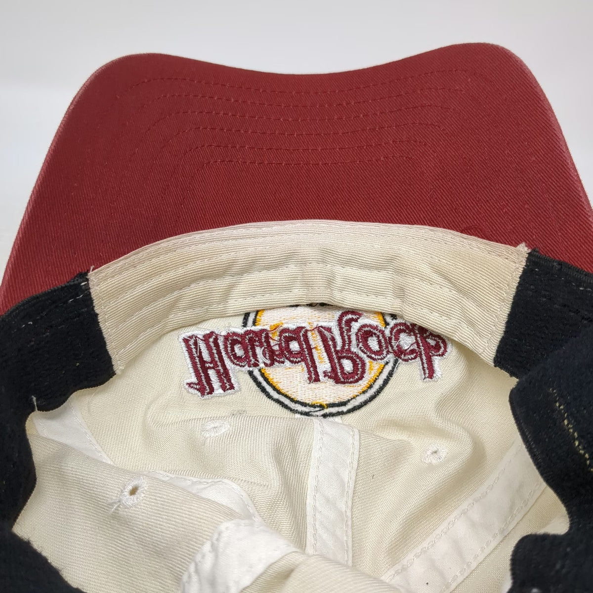 Hard Rock Cafe Baseball Cap Beige M Denver Sandwich Bill Stretch Fit Hat