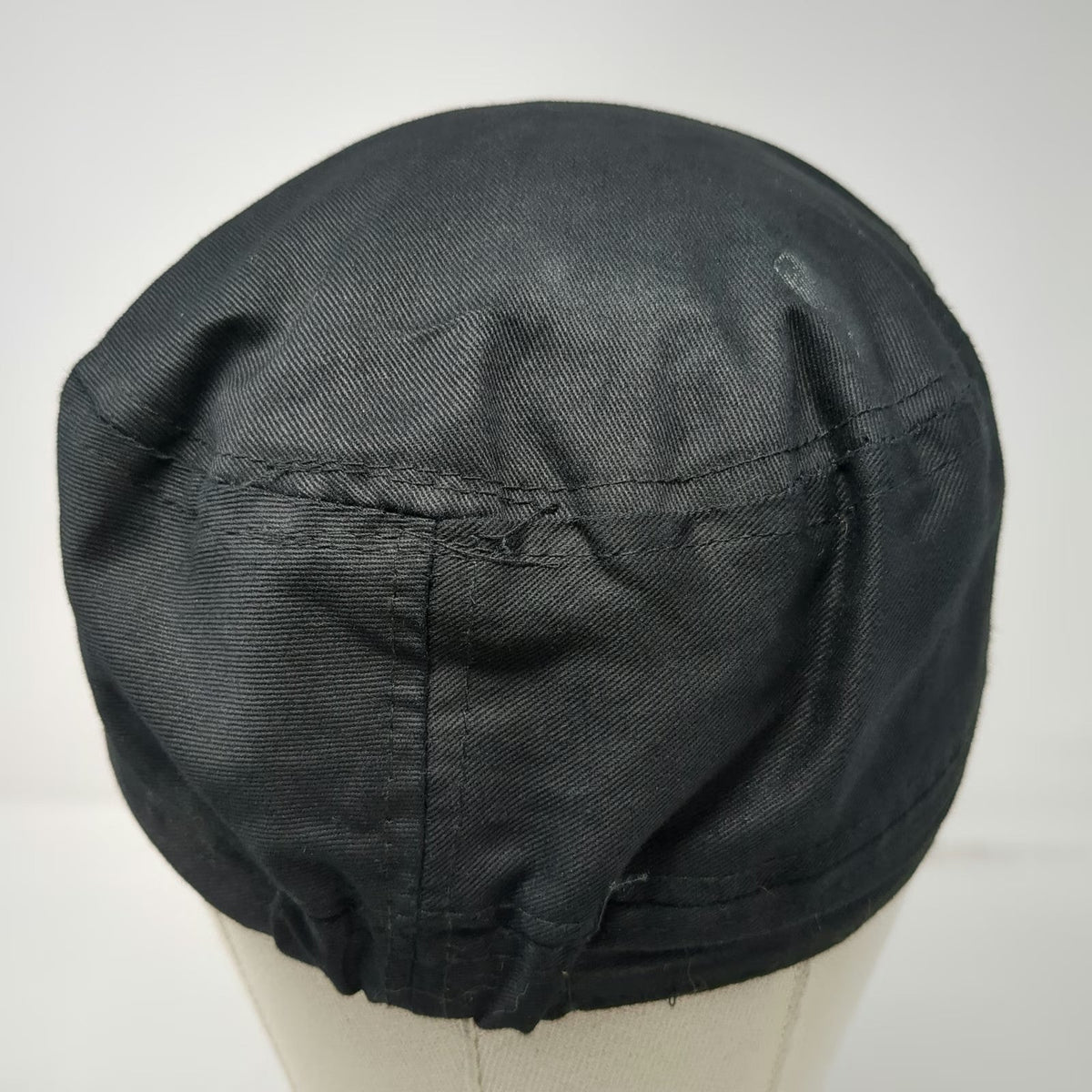 ABG Accessories Army Cap Black One Size Rhinestone Floral Elastic Back Bling Hat