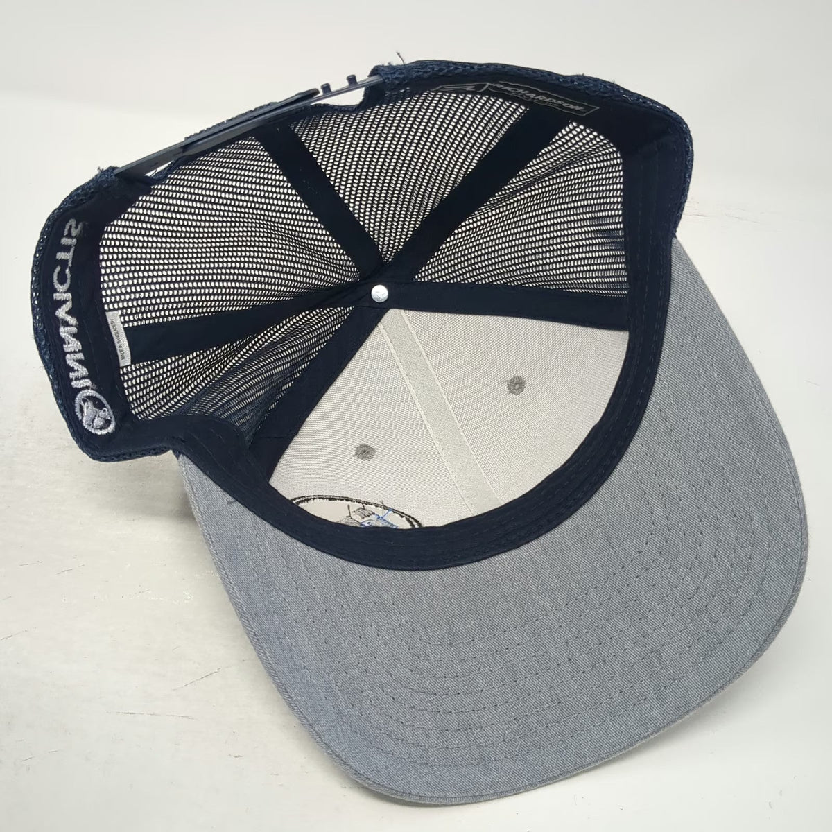 Richardson 112 Trucker Hat Gray Blue One Size Mesh Snapback Innvictis Logo