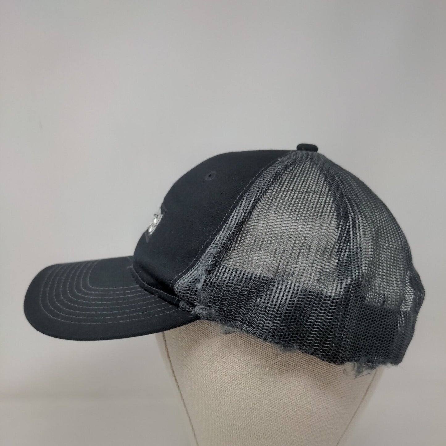 RYOBI Snapback Trucker Hat Black One Size Adjustable Mesh Back Port Authority