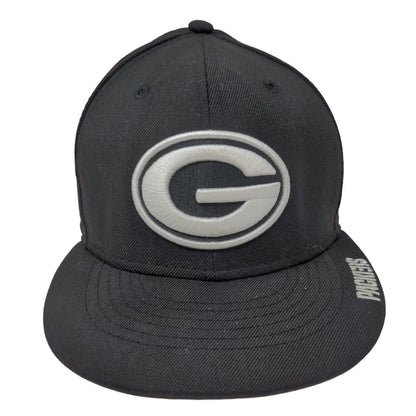 New Era Men's Fitted Hat Black Size 7 Embroidered NFL Green Bay Packers Logo