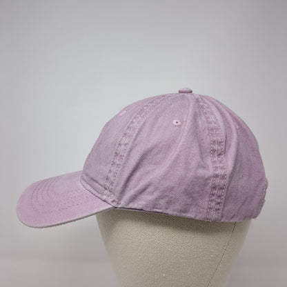 Unbranded Slideback Hat Purple One Size Adjustable Vented Holes 6 Panel Blank