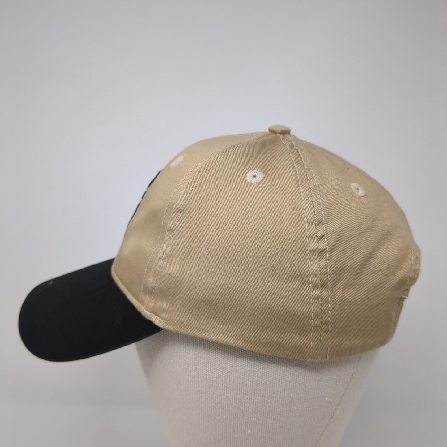 Hawaii Snapback Hat Tan OS Adjustable Embroidered 6 Panel Hawaiian Headwear