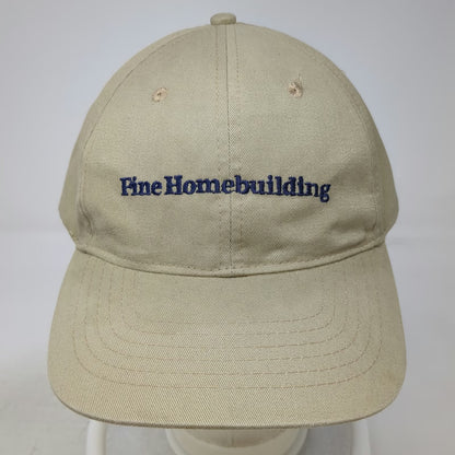 HeadShot Fine Homebuilding Baseball Cap Beige Blue One Size Slideback Cotton Hat