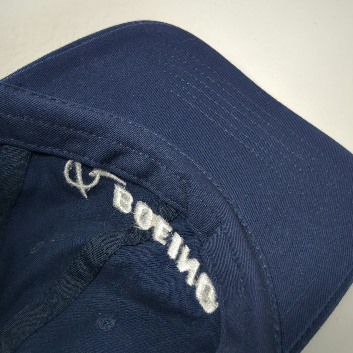 Boeing Baseball Cap Blue White One Size Slideback Embroidered Logo Strap Hat