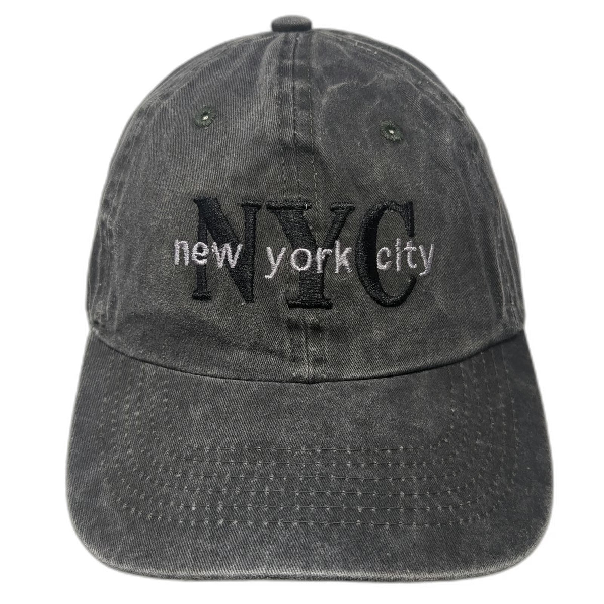 NYC 1664 Baseball Cap Gray One Size Embroidered New York City Adjustable Hat