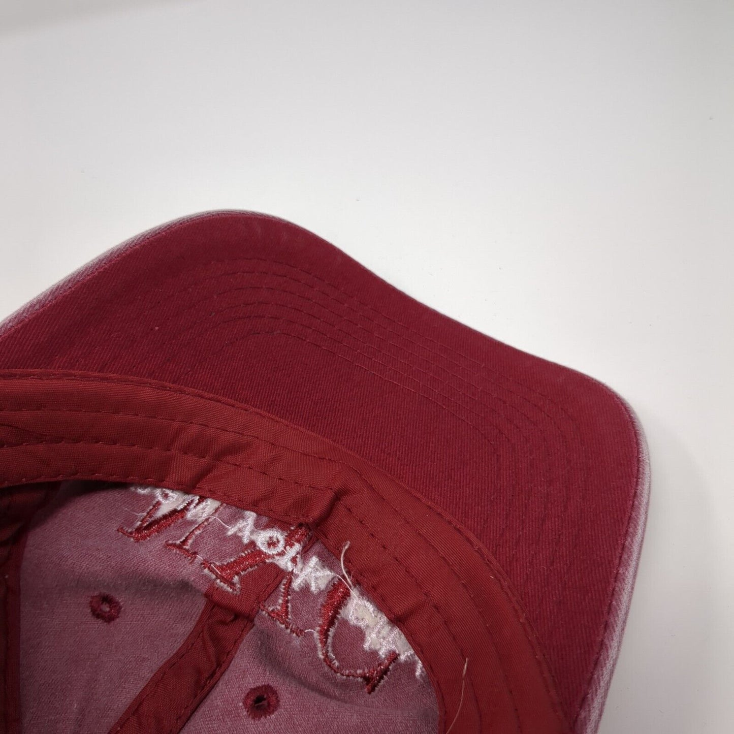 NYC New York City Slideback Hat Red One Size Adjustable Embroidered
