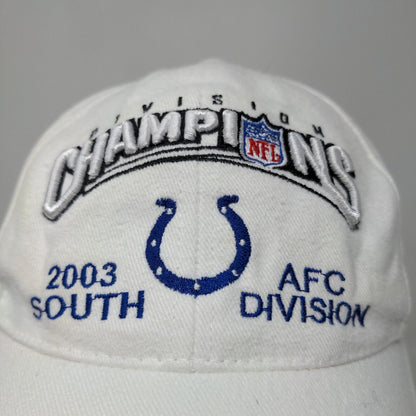 Reebok On Field NFL Indianapolis Colts Mens Strapback Hat Vintage 2003 Champions