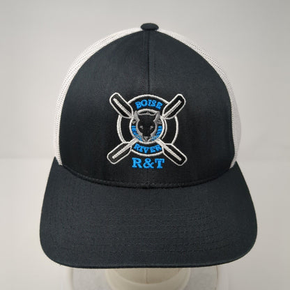 Boise River R&T Snapback Mesh Back Trucker Hat Black OSFA Adjustable
