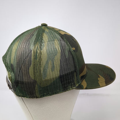 OTTO Southern Tire Mart Trucker Hat Green Snapback One Size Mesh Camo Logo