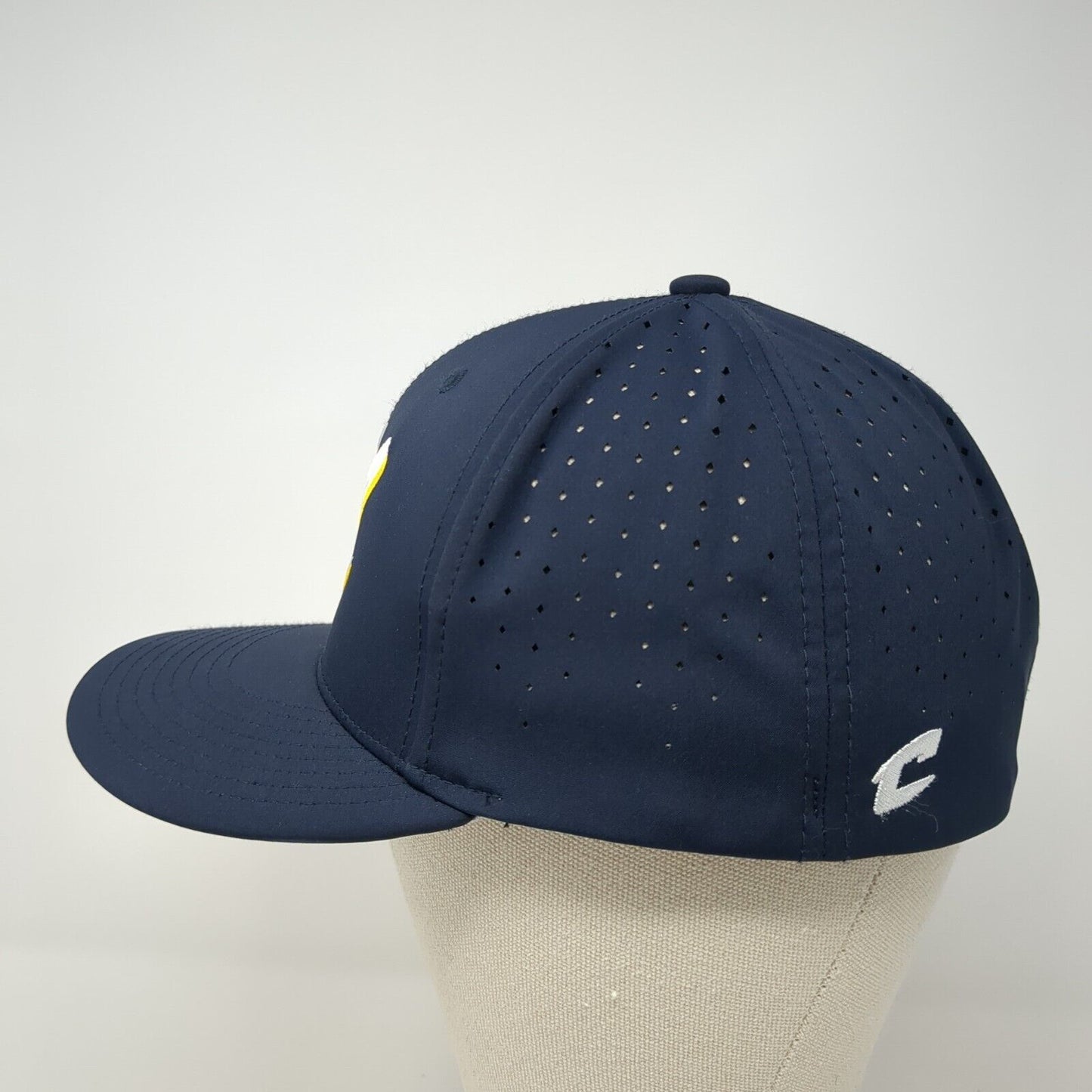 Letter M Fitted Hat Blue S/M Lightweight C Fit HC1 Embroidered Champro
