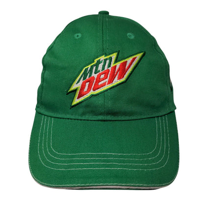 Mountain Dew Adventure's First Stop Maverick Strapback Hat Green OS Embroidered