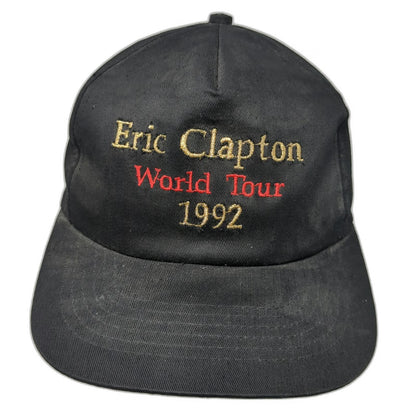 Apparel Group Eric Clapton World Tour 1992 Trucker Black Vintage Snapback Hat