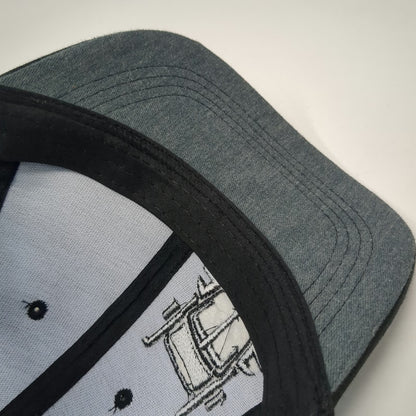 360 Apparel Kenworth Sales Baseball Cap Gray Blue One Size Semi Truck Mesh Hat