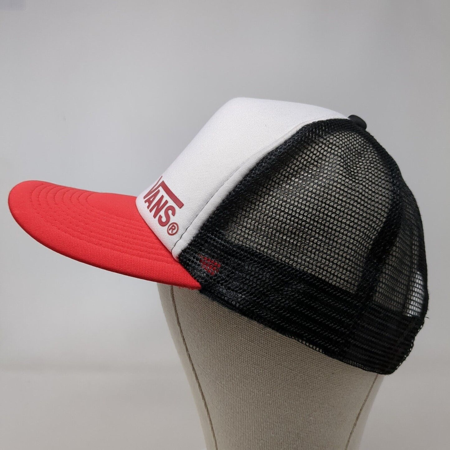 VANS Snapback Trucker Hat Multicolor One Size Adjustable Mesh Back Check