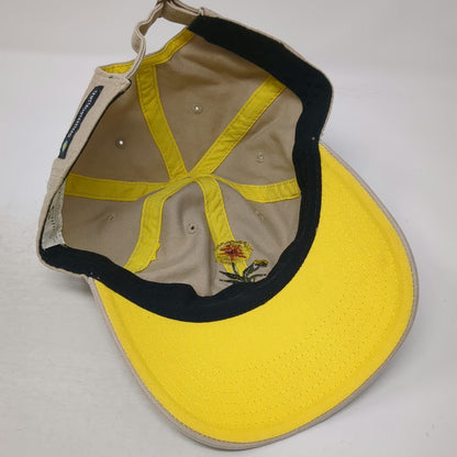 Smithsonian Baseball Cap Beige One Size Save the Bees Flower Embroidered Hat