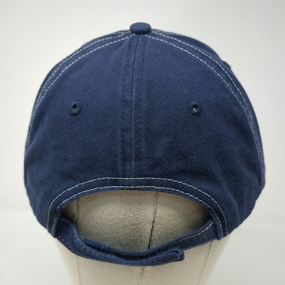 Allstate Logo Baseball Cap Blue One Size White Contrast Stitching Strapback Hat