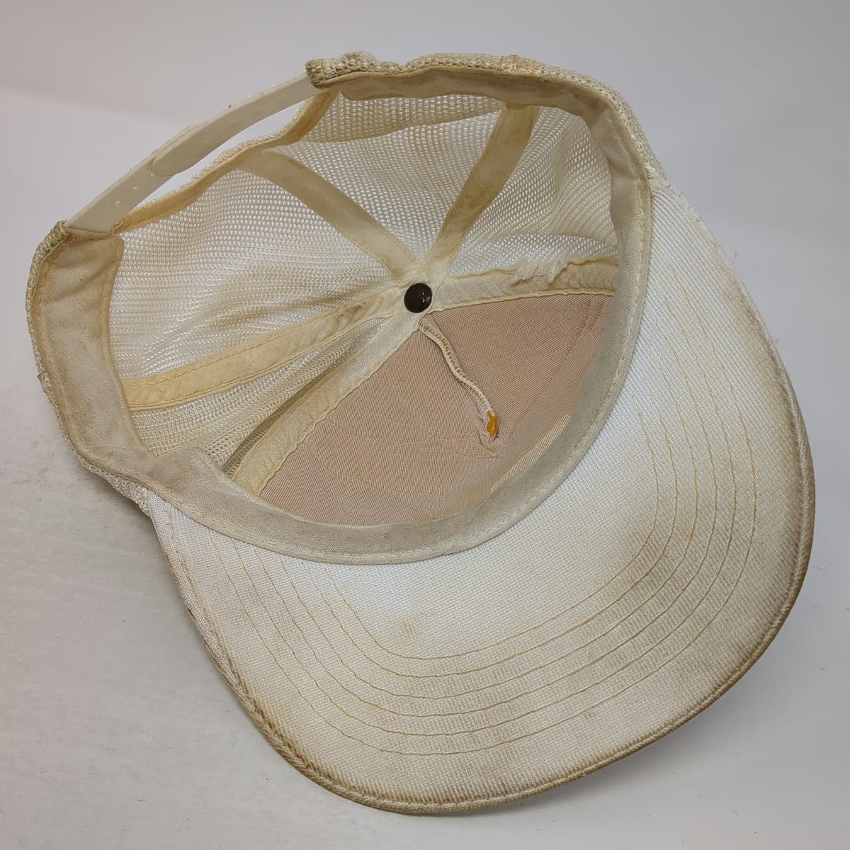 Case Century Excavator Construction Trucker Hat White One Size Mesh Snapback