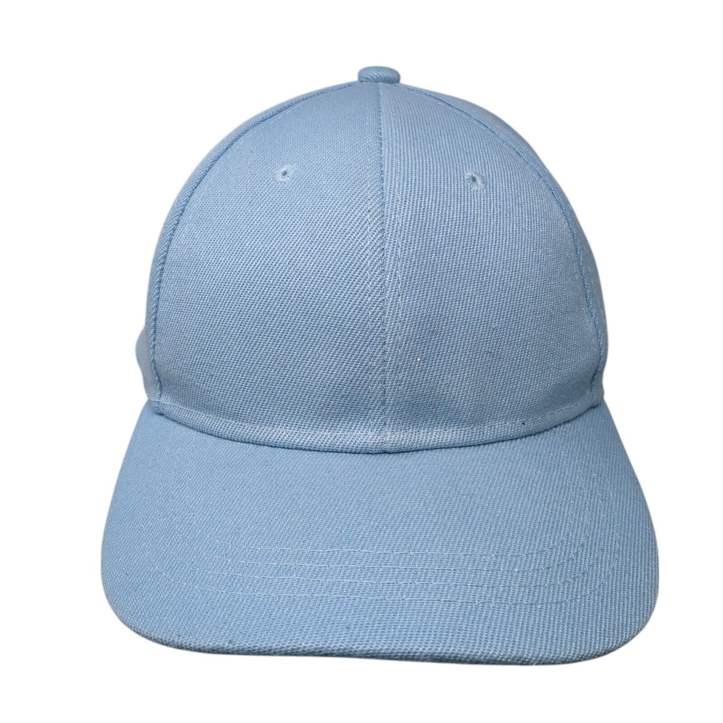 Unbranded Slideback Baseball Cap Blue One Size Adjustable Embroidered Blank