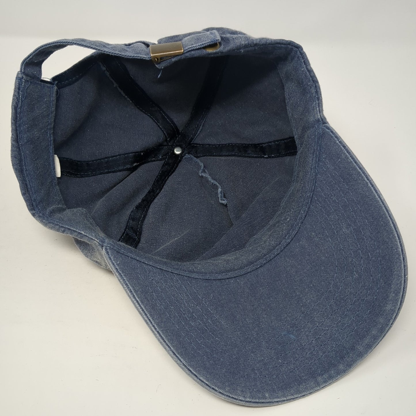 Fast Cut Industries Baseball Cap Blue One Size Adjustable Embroidered Denim